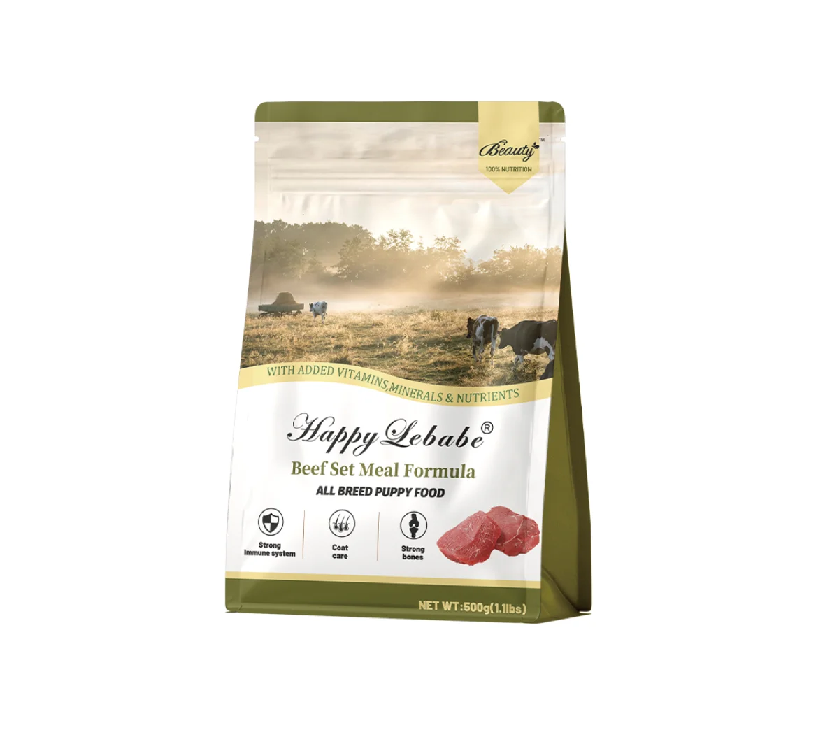 Beef Formula Dog Food (Puppies) - Wholesale Pet Food Supplier - Xinji Pet Food