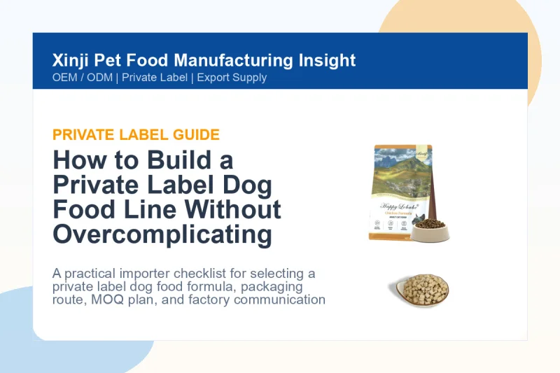 How to Build a Private Label Dog Food Line Without Overcomplicating Your First Order