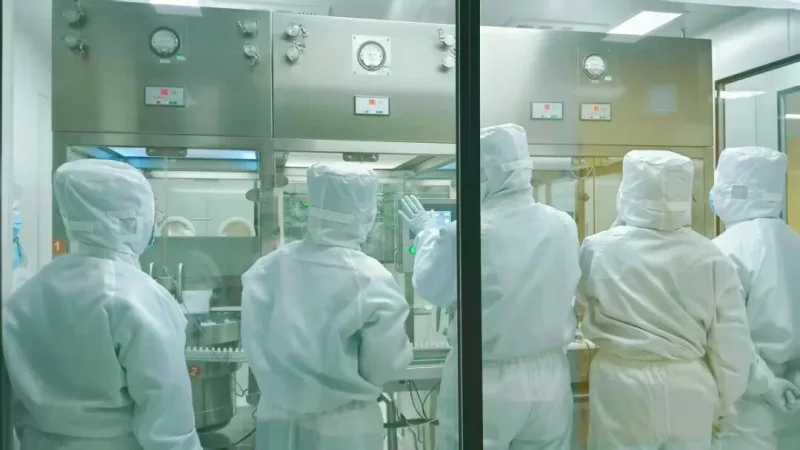 Xinji Biotech Veterinary GMP cleanroom inspection for pet health manufacturing