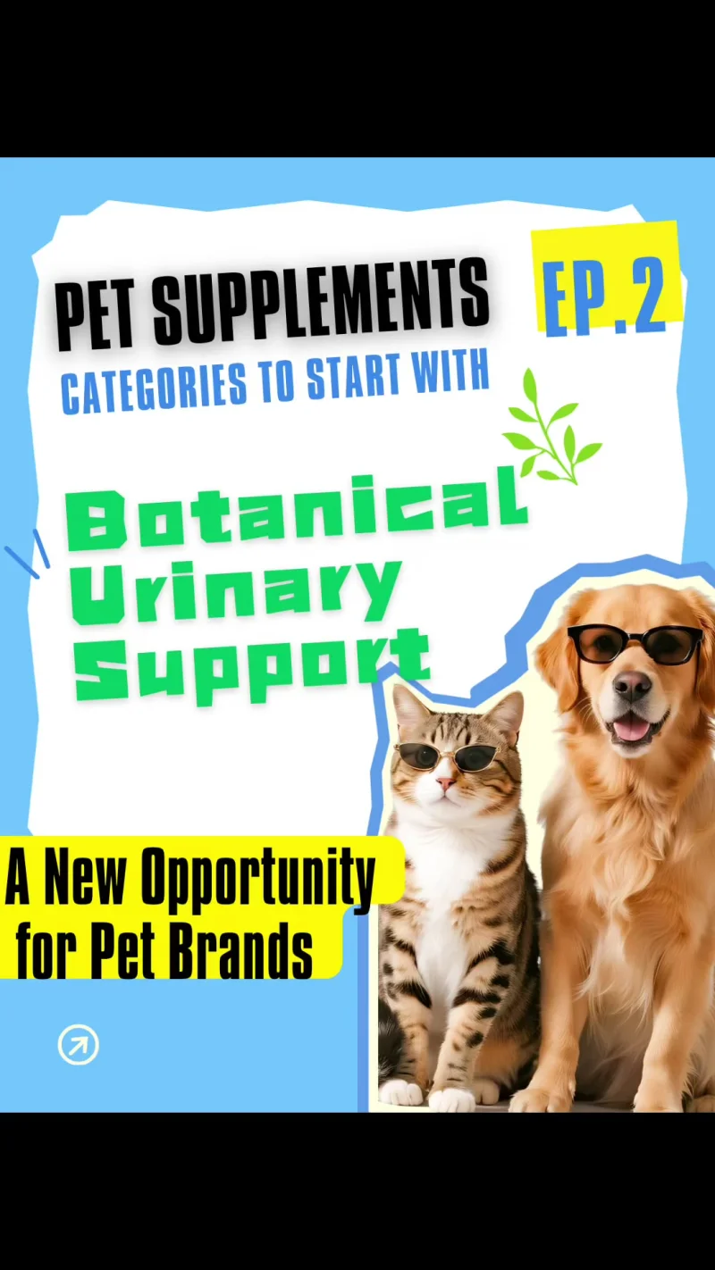 Soporte urinario herbal para perros y gatos: oportunidad OEM para suplementos de mascotas