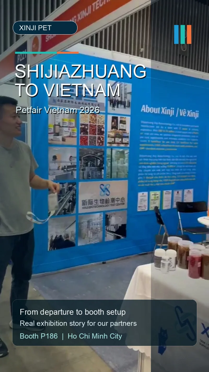 Vietnam Pet Fair 2026 Booth Setup Video: Xinji Pet Food at Petfair Vietnam