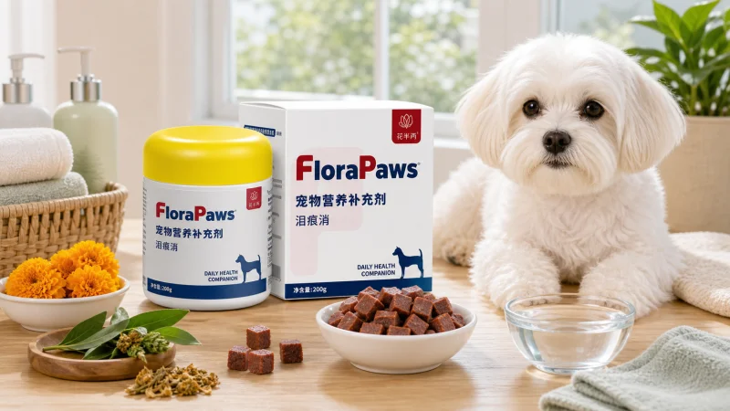 Masticables para manchas lagrimales y confort ocular en perros OEM: producto visible de cuidado diario